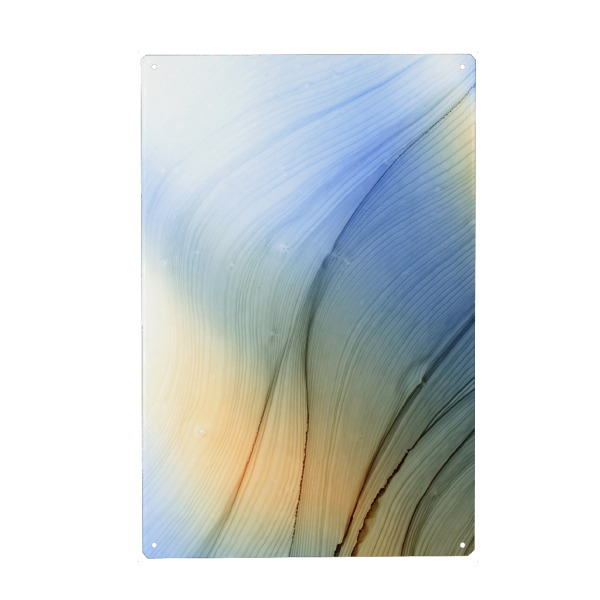 Metall Poster "Waves Art" artboxONE - Abstrakt