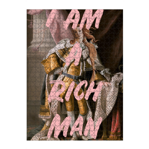 Puzzle Ravensburger "Rich Man Feminist Art" artboxONE - Typografie,Menschen