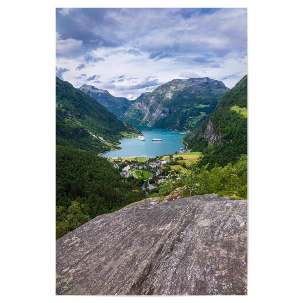 Poster 30x20 cm "Schiffe im Geirangerfjord" artboxONE - Natur,Reise,Reise / Länder