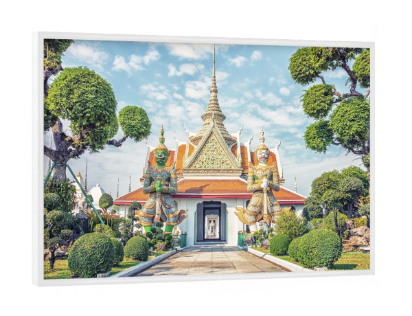 Poster mit weißem Rahmen "The gardians" artboxONE - Städte,Reise,Architektur,Reise / Asien,Reise / Länder