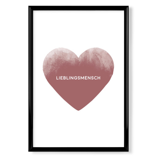 Lieblingsmensch mit Herz I Rosé