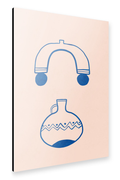 Alu-Dibond "Buffiere - Antike Vase" 30x20 cm artboxONE