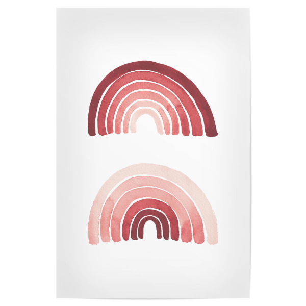 Poster 30x20 cm "Buffiere - Rosa Regenbogen" artboxONE - Für Kinder,Abstrakt