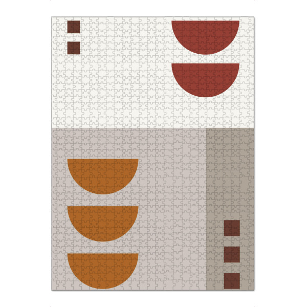 Puzzle Ravensburger "Aesthetic Gallery - Formen beige" artboxONE - Abstrakt,Geometrie