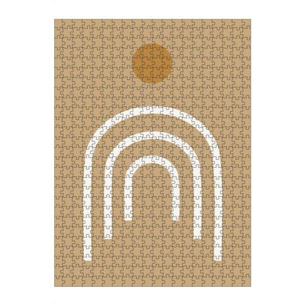 artboxONE Puzzle "Aesthetic Gallery - Bögen beige" artboxONE - Abstrakt,Geometrie