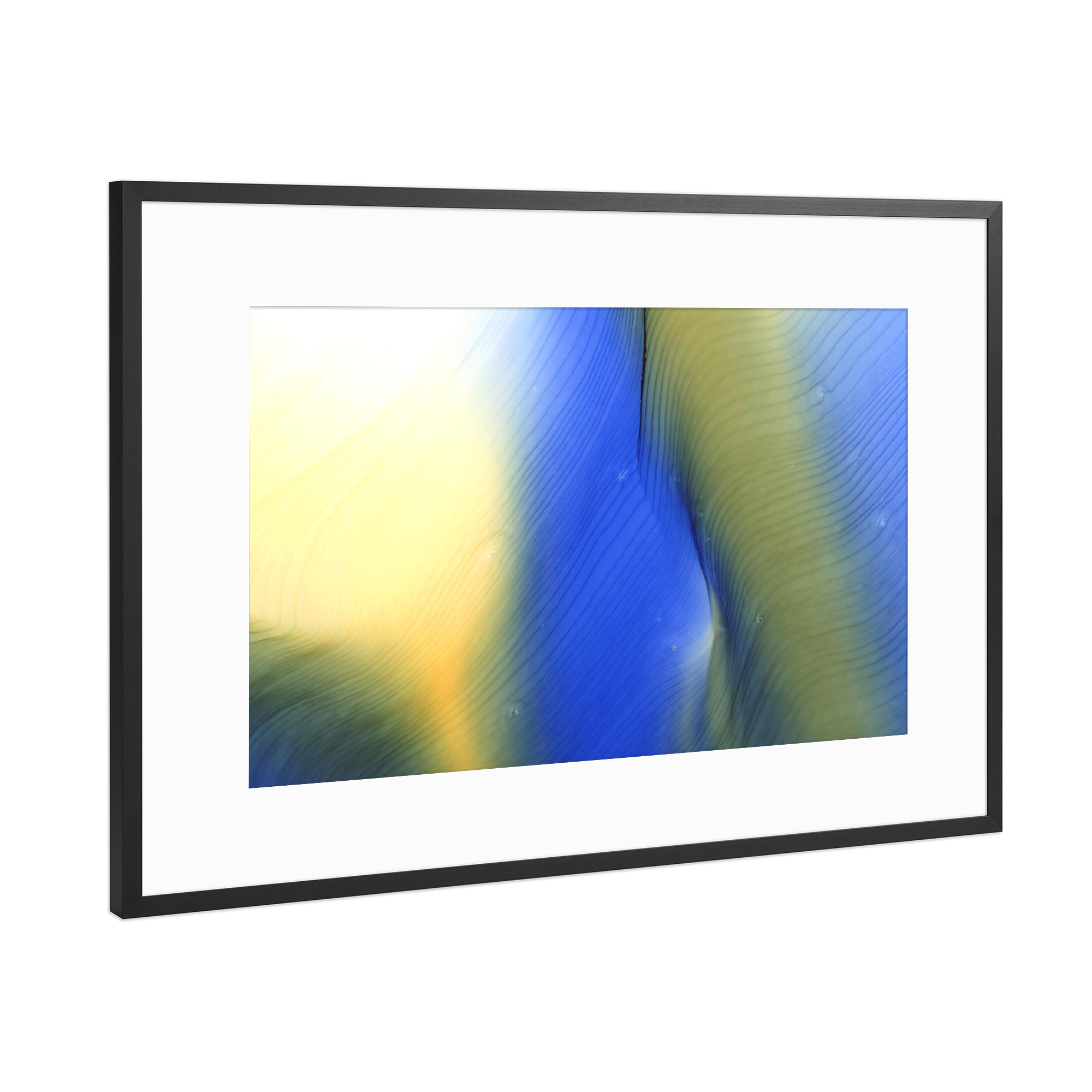 Poster mit Rahmen Schwarz (Metallic) "Ice Age - Kunst" artboxONE - Abstrakt