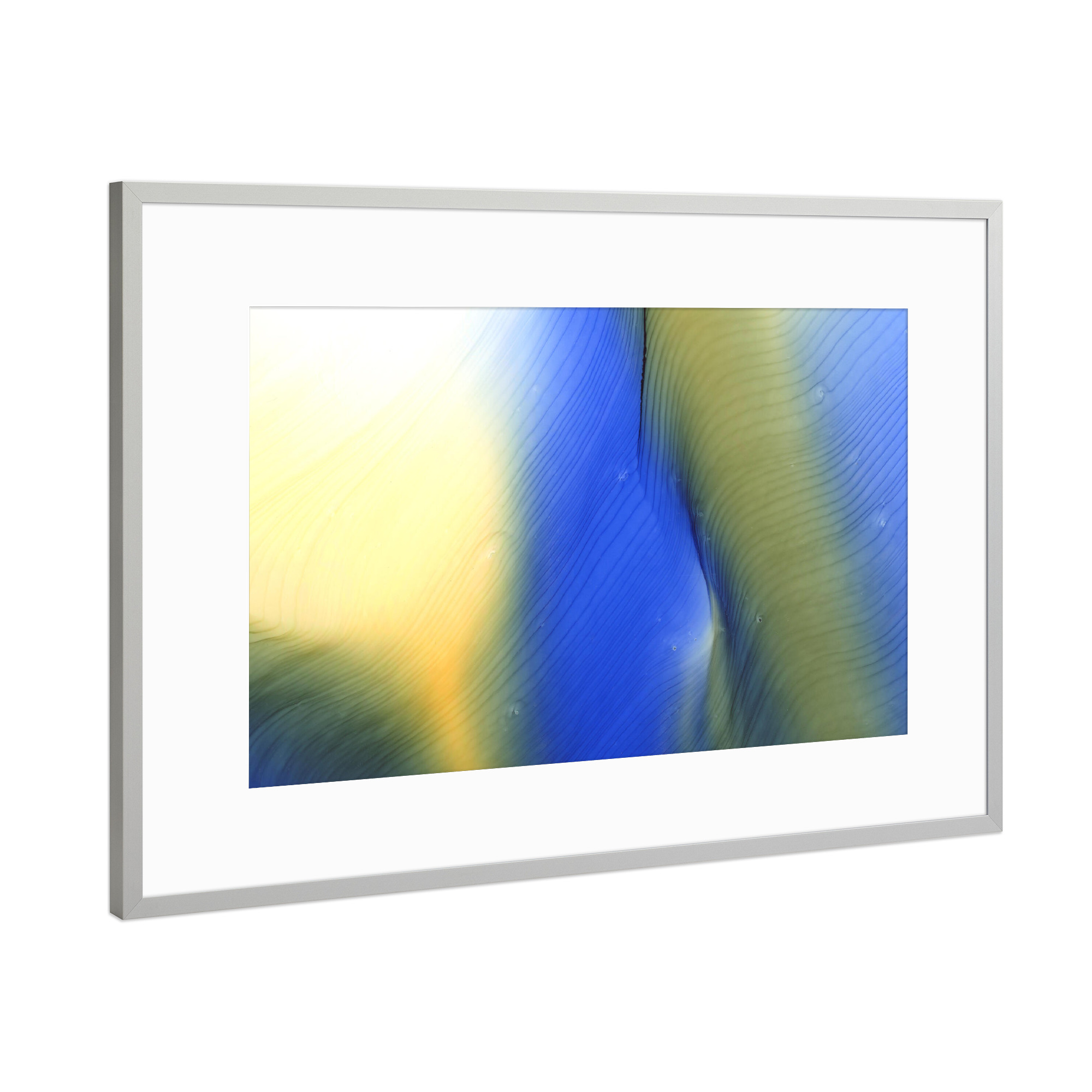 Poster mit Rahmen Silber "Ice Age - Kunst" artboxONE - Abstrakt
