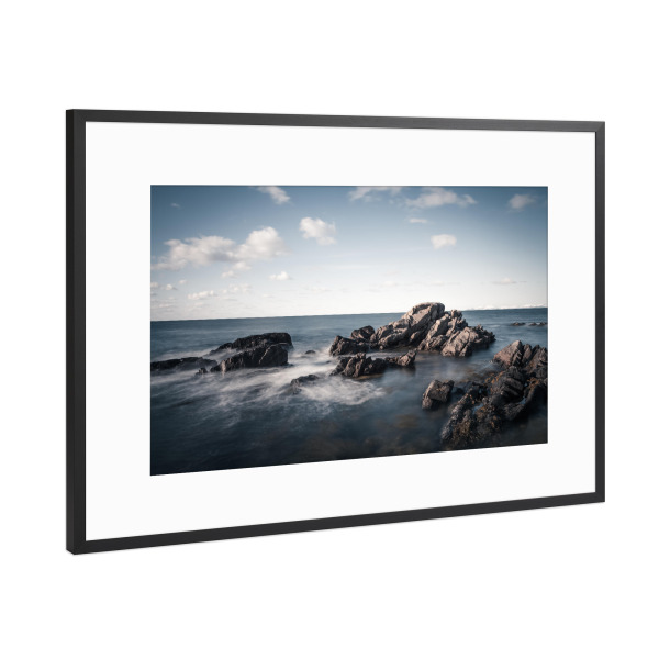 Poster mit Rahmen Schwarz (Metallic) "Seaside" artboxONE - Natur