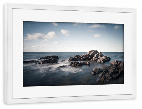 Poster mit Rahmen weiß "Seaside" artboxONE - Natur