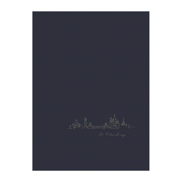 artboxONE Puzzle "Line silhouette st petersburg blue" artboxONE - Städte,Reise,Städte / Sankt Petersburg