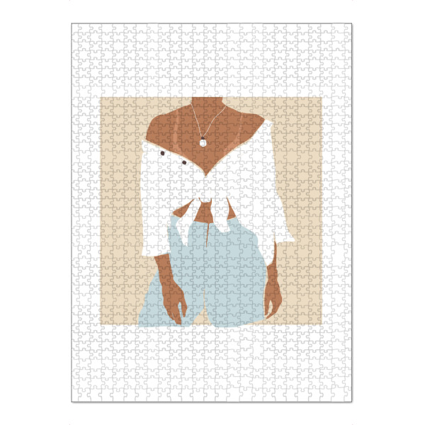 Puzzle Ravensburger "Summer Outfit White Shirt" artboxONE - Menschen,Reise / Strand und Meer,Fashion