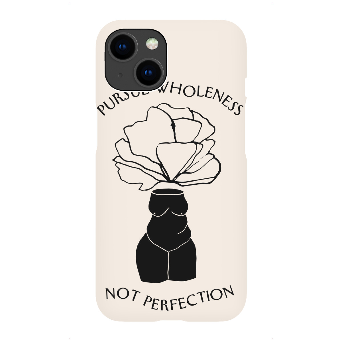 "Pursue Wholeness Body Positive Art"für iPhone - Premium-Case Handyhülle artboxONE