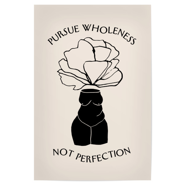 Poster 30x20 cm "Pursue Wholeness Body Positive Art" artboxONE - Floral,Abstrakt,Menschen