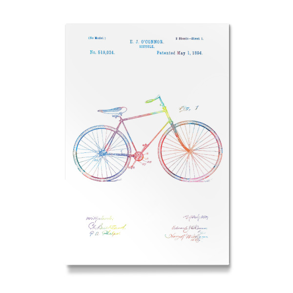Galerie-Print "Classic vintage bike patent" 30x20 cm artboxONE