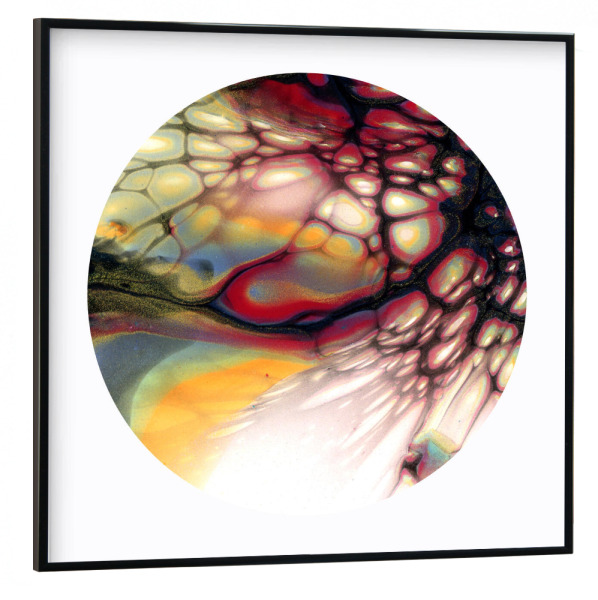 Poster mit schwarzem Rahmen 30x30 cm "Cells on Wave" artboxONE - Abstrakt