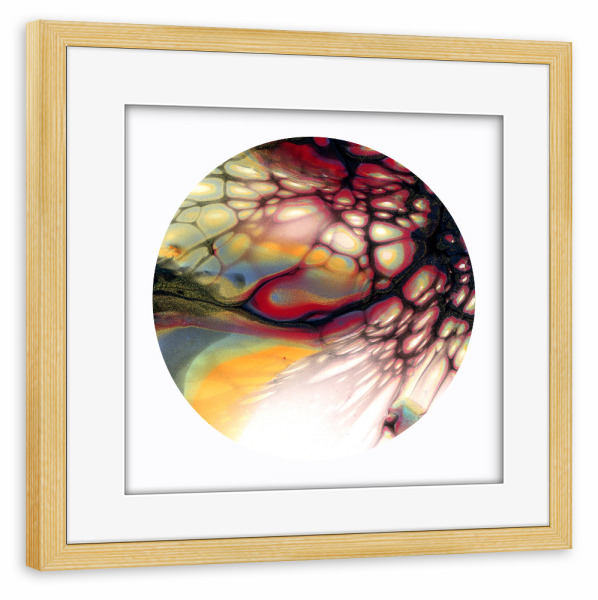 Poster mit Rahmen kiefer "Cells on Wave" artboxONE - Abstrakt