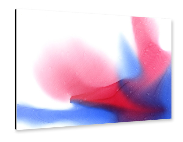Alu-Dibond "Abstract - Rose and Blue" 30x20 cm artboxONE