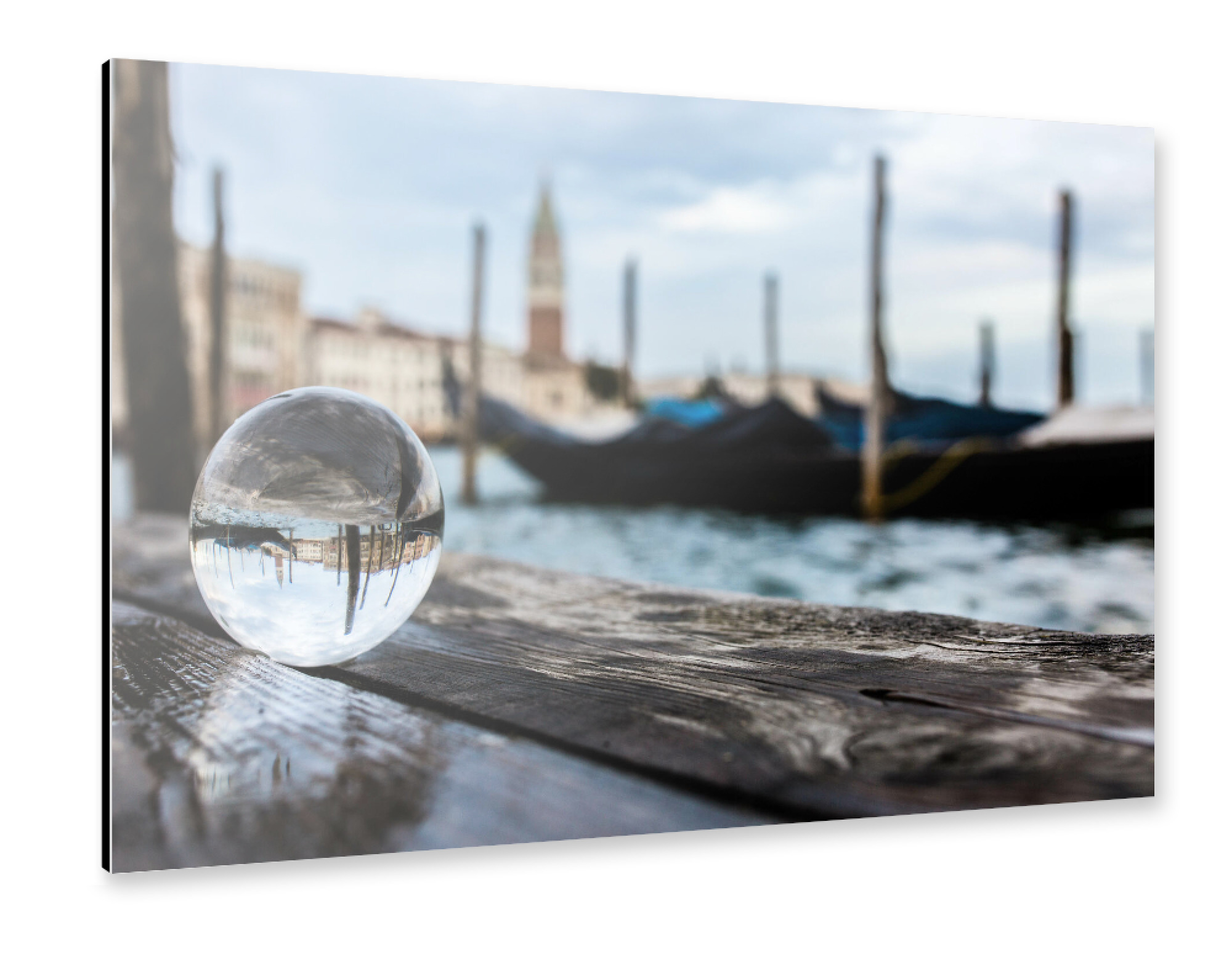 Alu-Dibond "Glaskugel in Venedig" 75x50 cm artboxONE