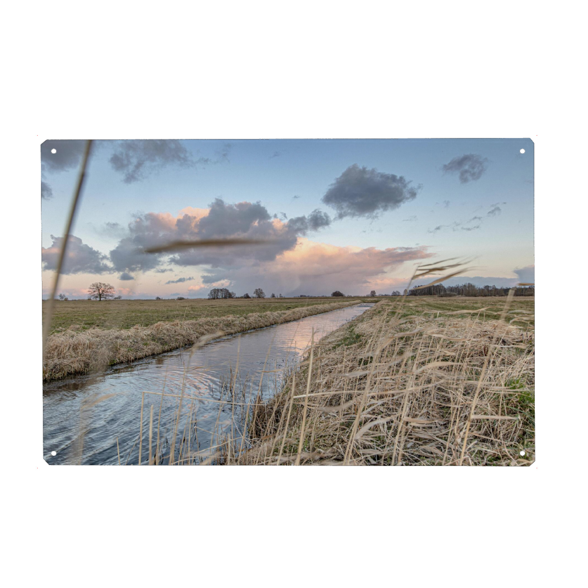 Metall Poster "Stimmung am Abend" artboxONE - Natur