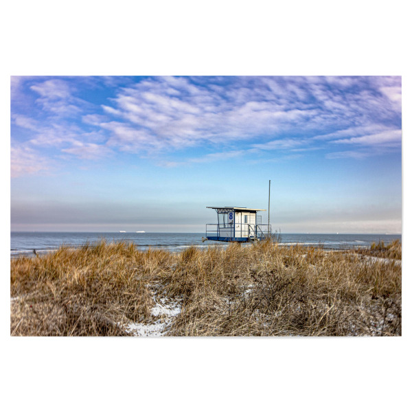 Poster 30x20 cm "Aussicht aufs Meer" artboxONE - Natur - Meer,Wasser,Ostsee,Landschaft,Gräser,Himmel,Aussicht,Landscape,Natur,Nature,Eastsea,Water