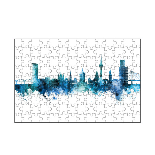 artboxONE Puzzle "Mannheim Germany Skyline Blue" artboxONE - Städte