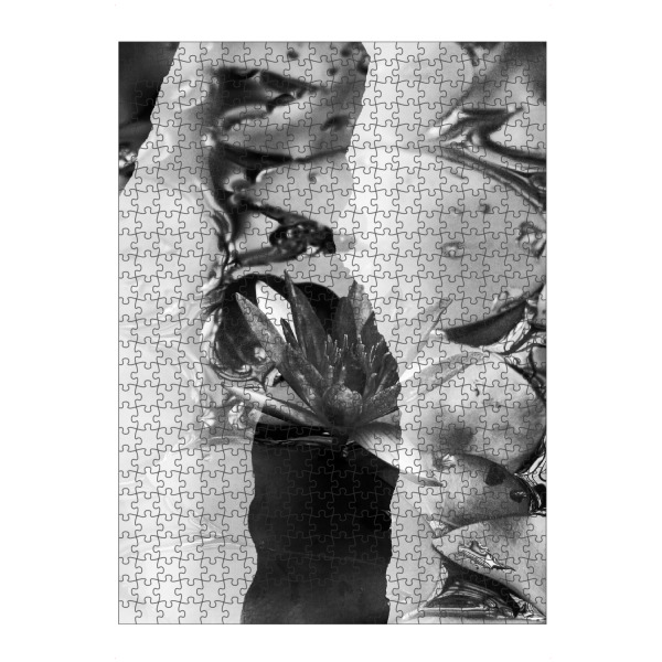 artboxONE Puzzle "Lotus by Tas BW" artboxONE - Schwarzweiß