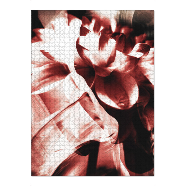 Puzzle Ravensburger "Abstract flower by Tas" artboxONE - Natur,Floral,Abstrakt