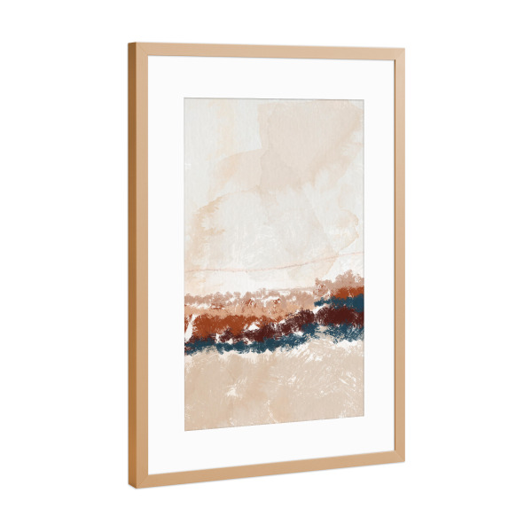 Poster mit Rahmen Kupfer "Colapse" artboxONE - Abstrakt - Abstract,Art,Design,Texture,Painting,Abstrakt