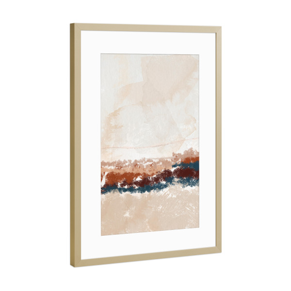 Poster mit Rahmen Gold "Colapse" artboxONE - Abstrakt - Abstract,Art,Design,Texture,Painting,Abstrakt