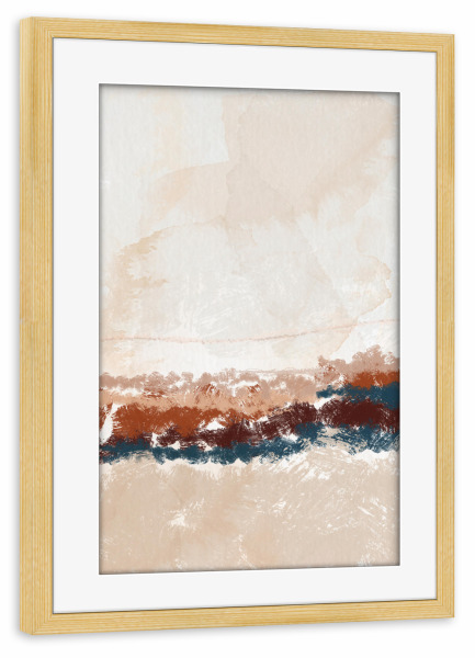 Poster mit Rahmen kiefer "Colapse" artboxONE - Abstrakt - Abstract,Art,Design,Texture,Painting,Abstrakt