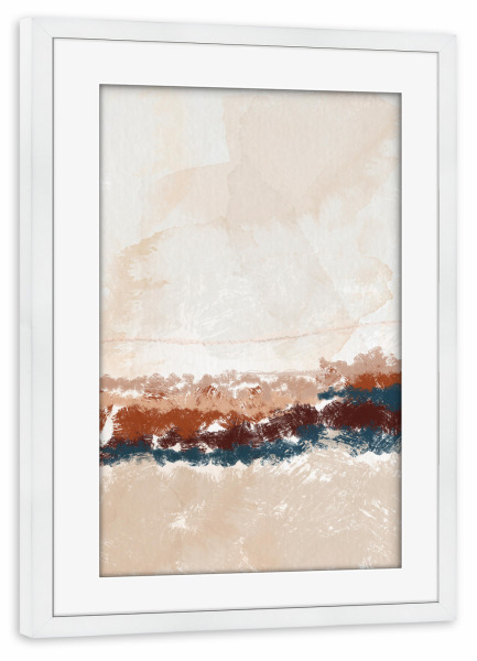 Poster mit Rahmen weiß "Colapse" artboxONE - Abstrakt - Abstract,Art,Design,Texture,Painting,Abstrakt