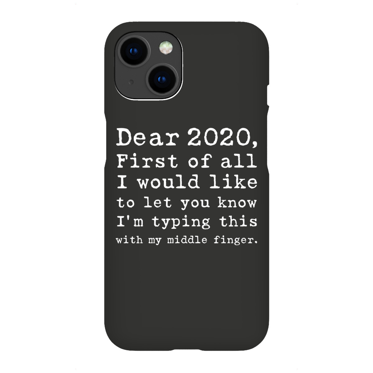 "First of all I Schwarz"für iPhone - Premium-Case Handyhülle artboxONE