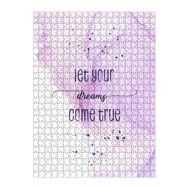 Puzzle Ravensburger "Let your dreams come true" artboxONE - Typografie