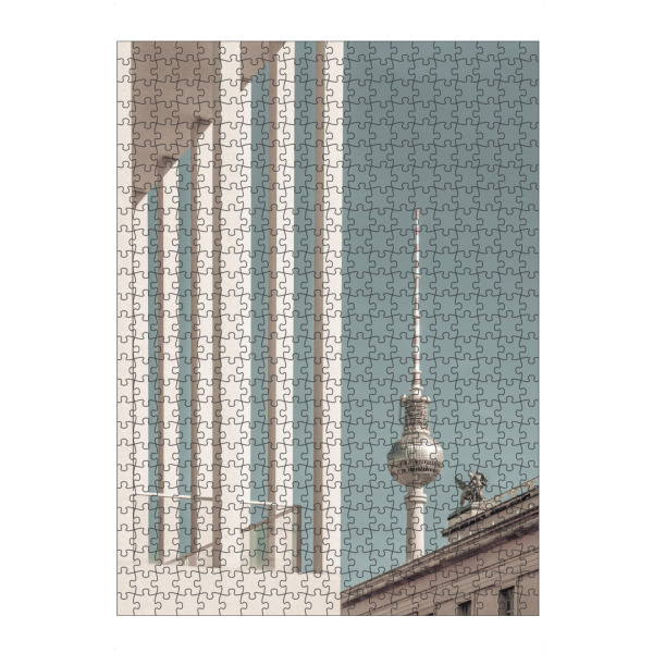 Puzzle Ravensburger "Fernsehturm | urbaner Vintage-Stil" artboxONE - Städte / Berlin,Architektur