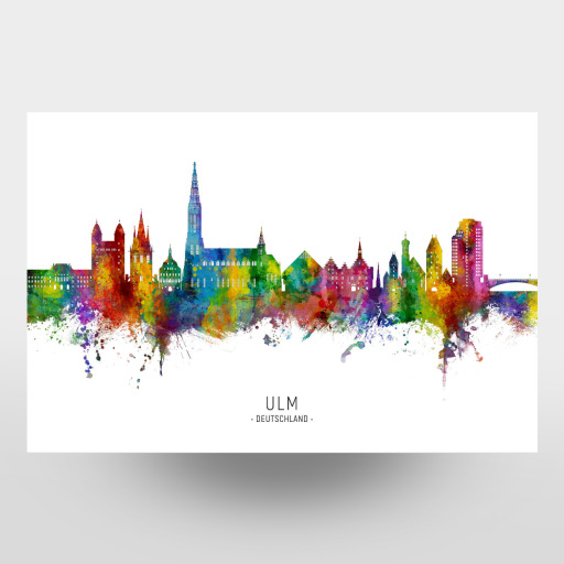 Ulm Germany Skyline txt