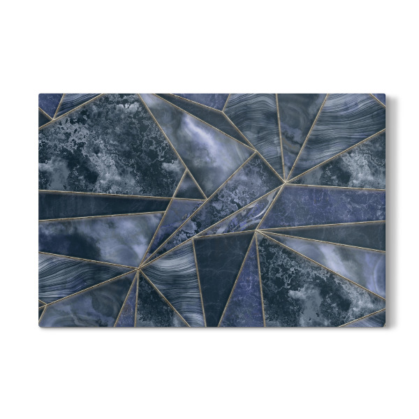 Galerie-Print "Blue Stained Glass Style Marble" 30x20 cm artboxONE