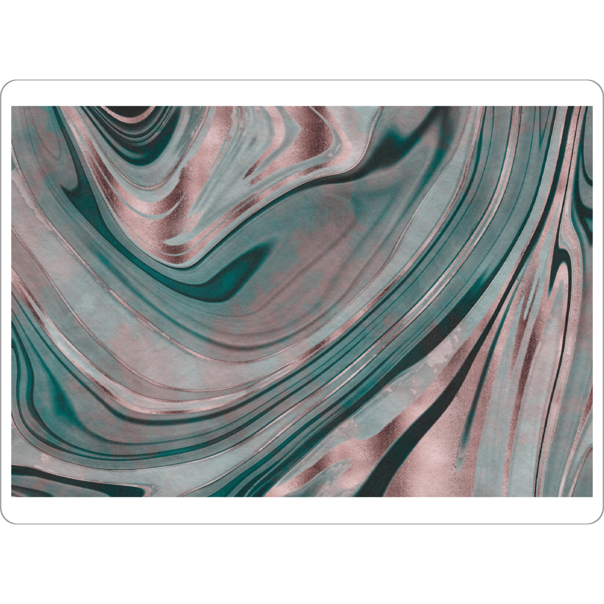 Tischset "Luxury Rose Gold And Teal Marble" artboxONE - Marmor