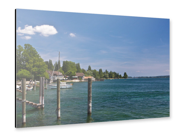 Alu-Dibond "Sommer am Bodensee" 30x20 cm artboxONE