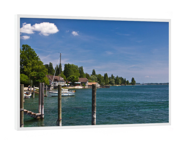 Poster mit weißem Rahmen "Sommer am Bodensee" artboxONE - Natur,Reise