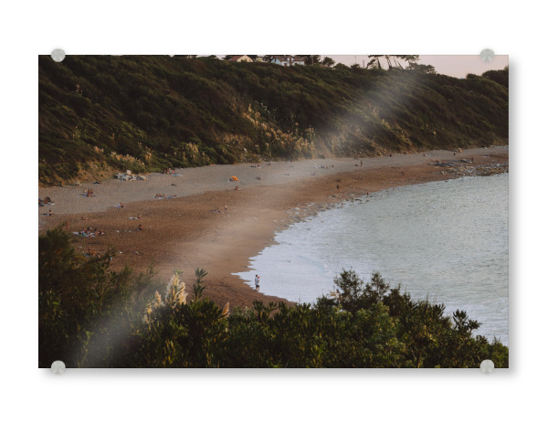 Acrylglasbild "Bucht Ausblick" artboxONE - Städte,Natur,Reise,Reise / Strand und Meer