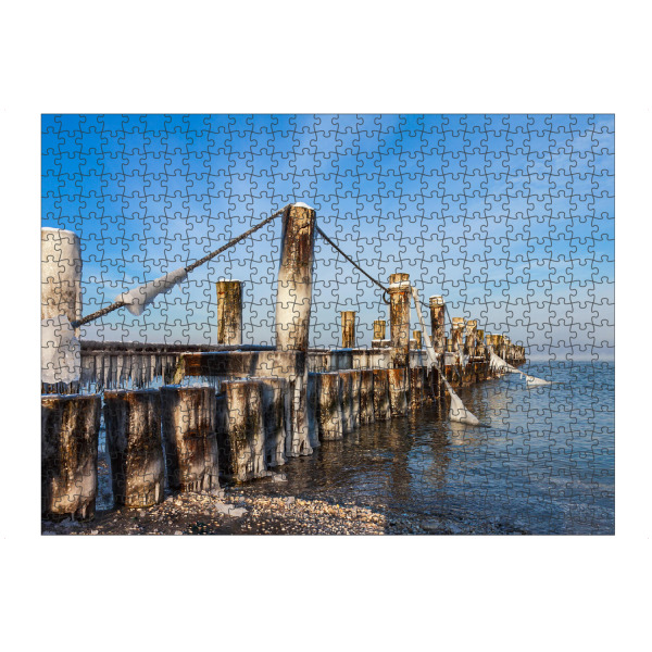 artboxONE Puzzle "Winter Buhne" artboxONE - Natur,Reise,Reise / Strand und Meer