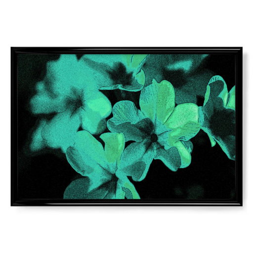 Pop Art Blumen Grün Schwarz Pop Art Blumen Grün Schwarz