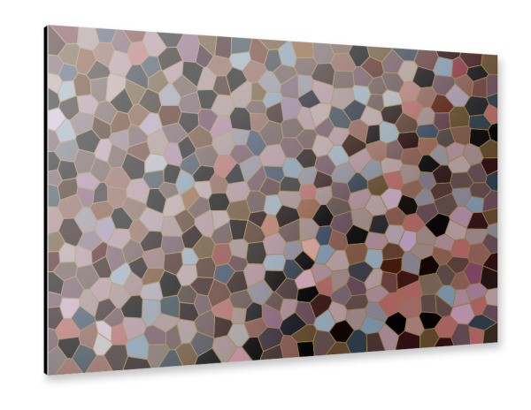 Alu-Dibond "Mosaik Golden Twenties" 30x20 cm artboxONE