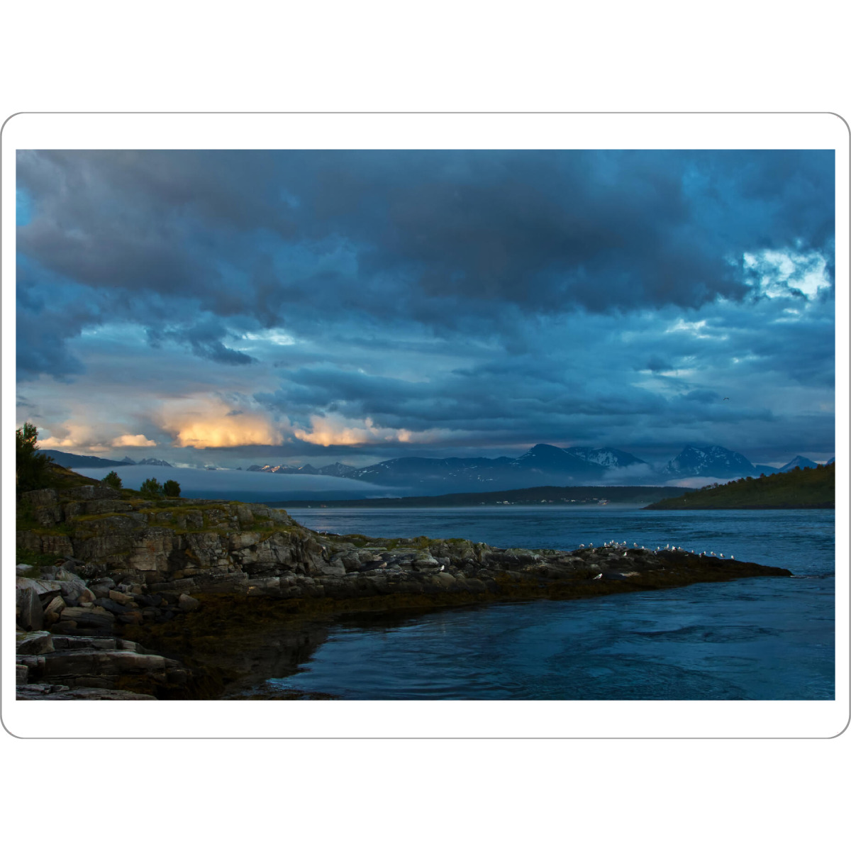 Tischset "Landzunge am Fjord" artboxONE - Natur,Reise,Reise / Strand und Meer,Reise / Länder