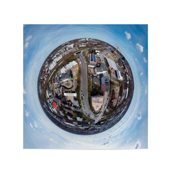 Poster 20x20 cm "HH - Sander Damm zw. den Gleisen" artboxONE - Städte,Städte / Hamburg,Reise,Architektur,Reise / Länder