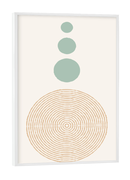 Poster mit weißem Rahmen "Abstract 2 (matart)" artboxONE - Abstrakt,Geometrie