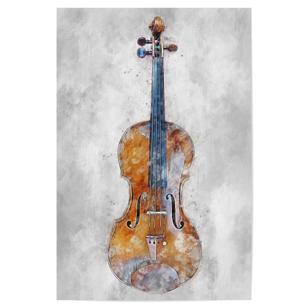 Poster 30x20 cm "Violin (matart)" artboxONE - Musik - Violin,String,Instruments,Music,Musician,Orchestra,Band,Geige,Musik,Instrument
