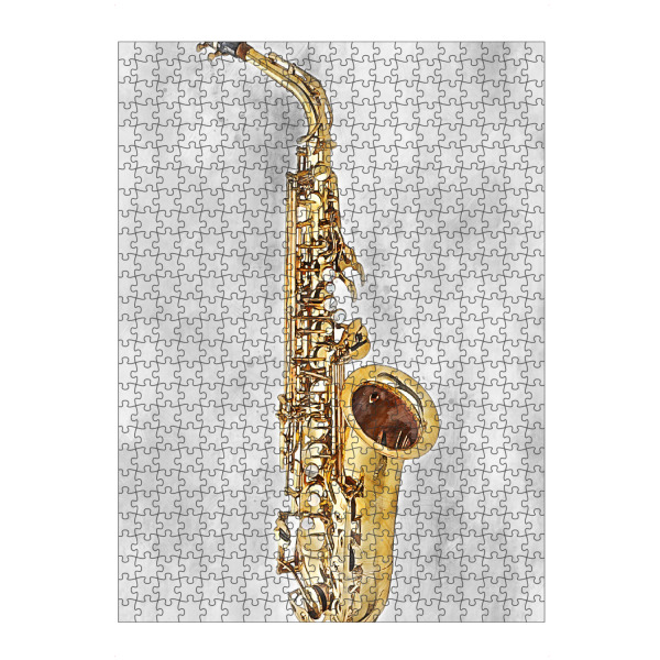artboxONE Puzzle "Saxophone 3 (matart)" artboxONE - Musik - Saxophone,Woodwind,Instrument,Instruments,Jazz,Music,Musician,Orchestra,Band,Musik