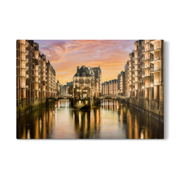 Galerie-Print "Wasserschloss in Hamburg" 30x20 cm artboxONE