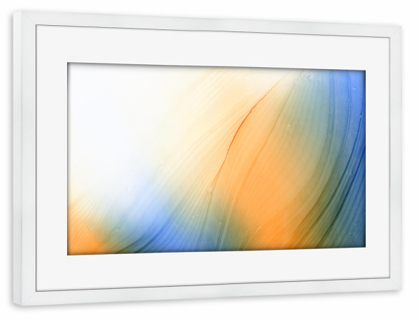 Poster mit Rahmen weiß "What a beautiful Feeling - waves" artboxONE - Abstrakt
